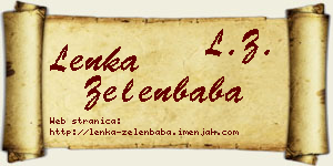 Lenka Zelenbaba vizit kartica